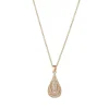 Gold Micropave Teardrop Pendant