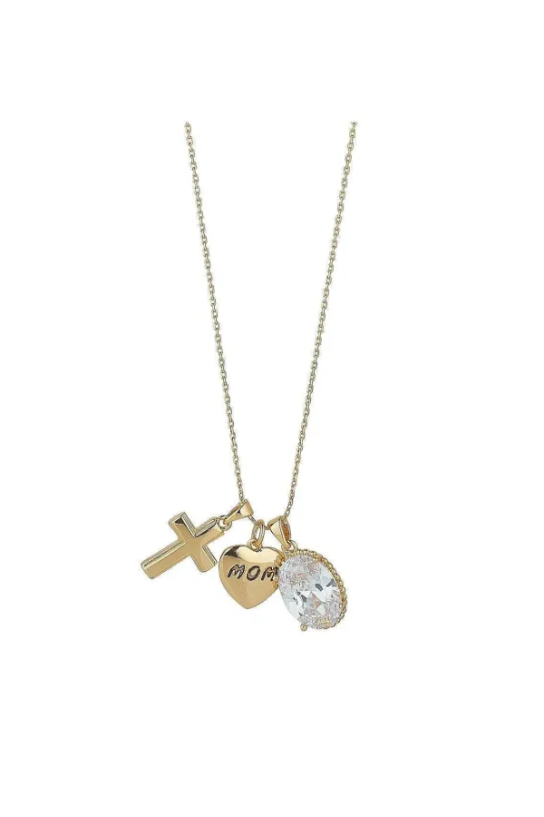 Gold Mom Charm Pendant
