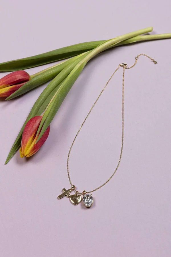 Gold Mom Charm Pendant
