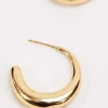 Gold Open Hoop Earrings