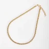 Gold Rope Chain Necklace