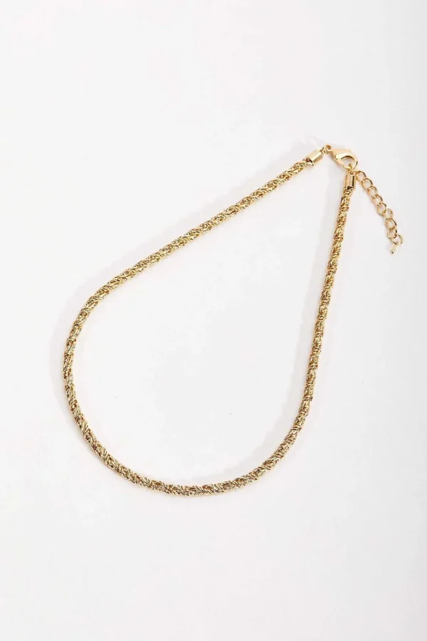 Gold Rope Chain Necklace