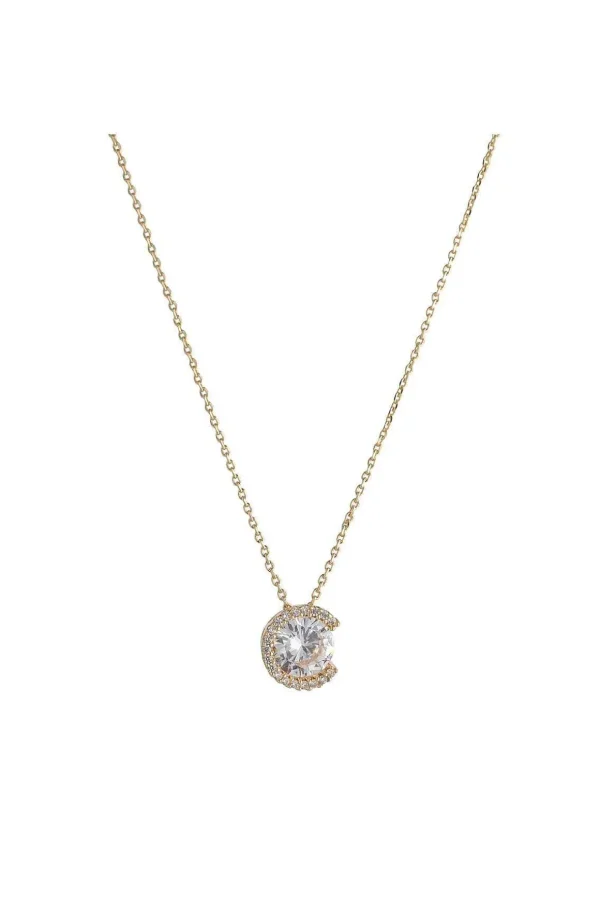 Gold Solitaire Pendant