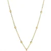 Gold Teardrop Pearl Necklace