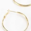 Gold Tone Hoop Earrings