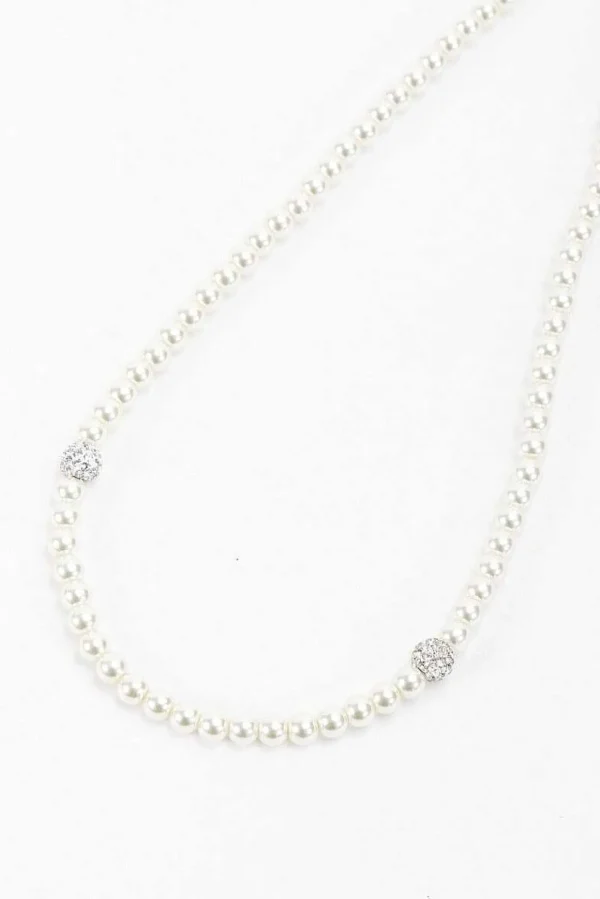 Gold Tone Pearl Necklace