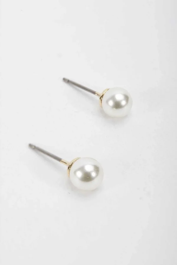 Gold Tone Stud Earring