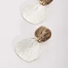 Golden Textured Earrings