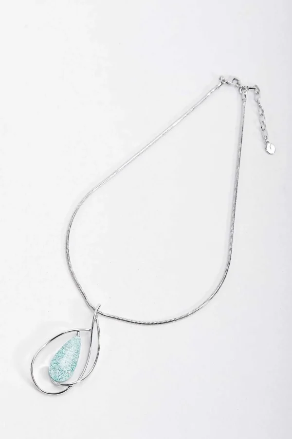 Green Marble Pendant Necklace