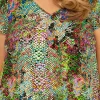 Green Snake Printed Dress