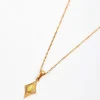 Green Stone Diamond Pendant Necklace