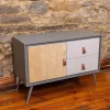 Grey And Wood Sideboard
