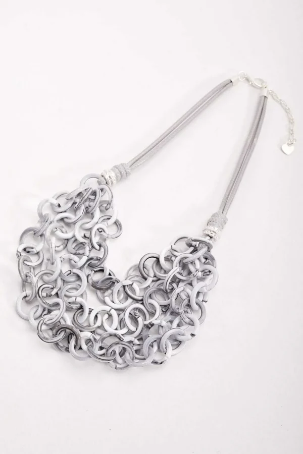 Grey Loop Chain Necklace