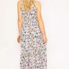 Halter Neck Dress In Light Blue