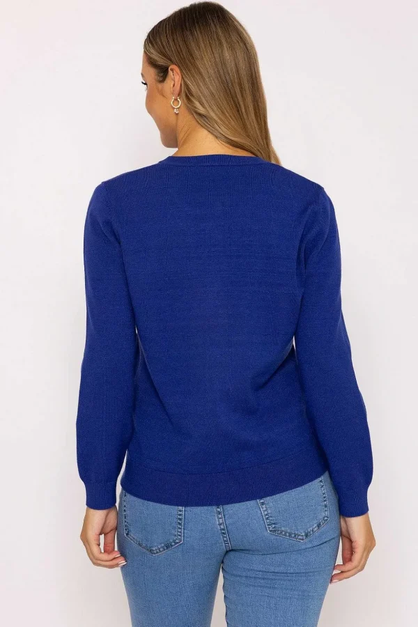 Heart Cardigan In Navy