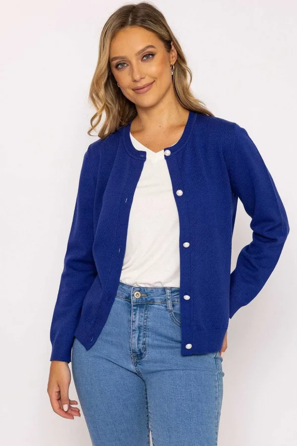 Heart Cardigan In Navy