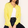 Heart Cardigan In Yellow