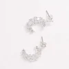 Heart Earrings In Silver