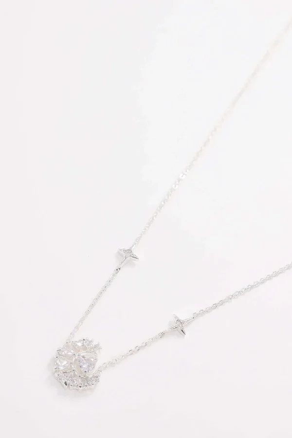 Heart Pendant Necklace In Silver