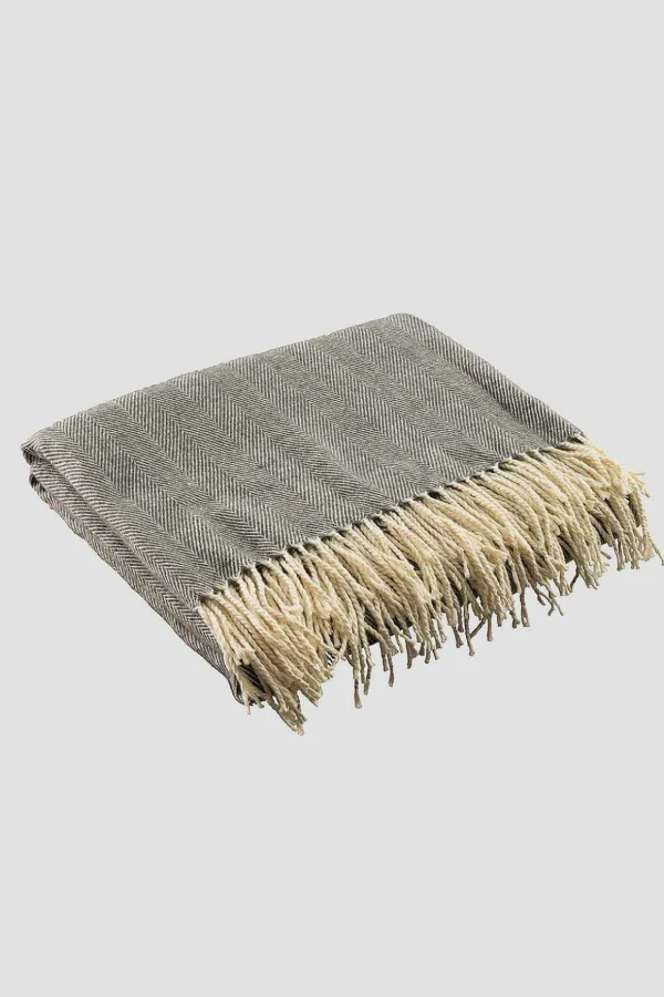 Herringbone Knit Throw