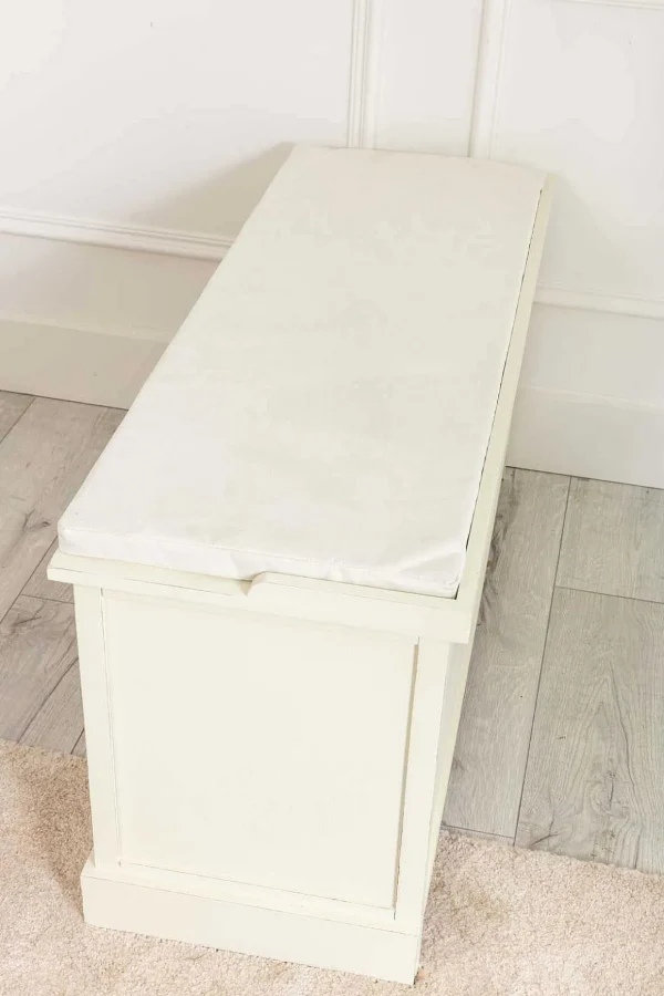 Hetty Cream Bench With Drawers