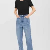 High Waist Mom Jeans In Denim 32\\