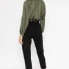 High Waist Trousers In Black