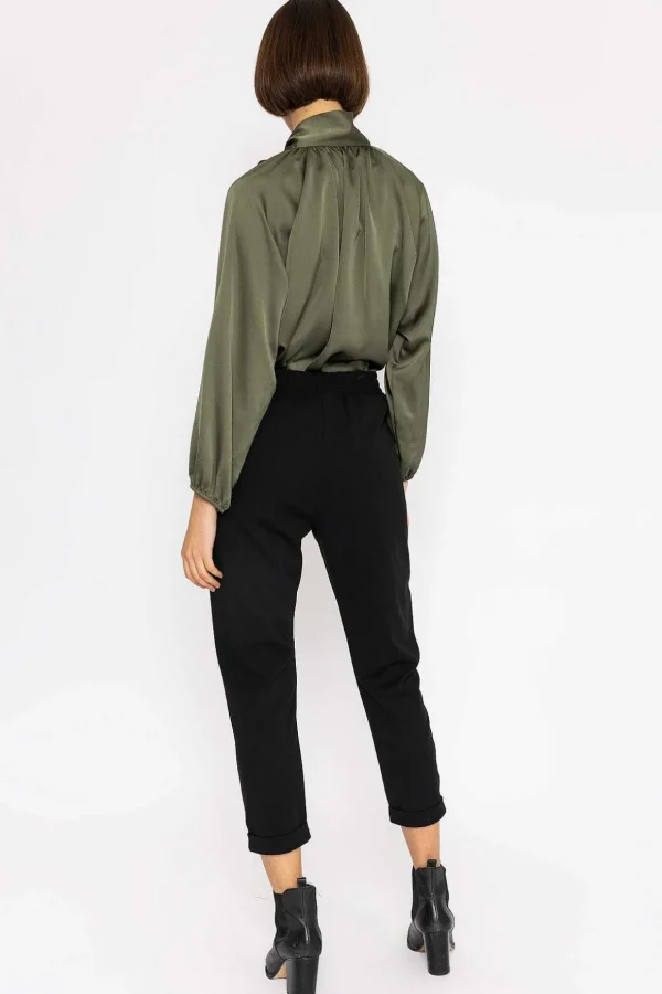 High Waist Trousers In Black
