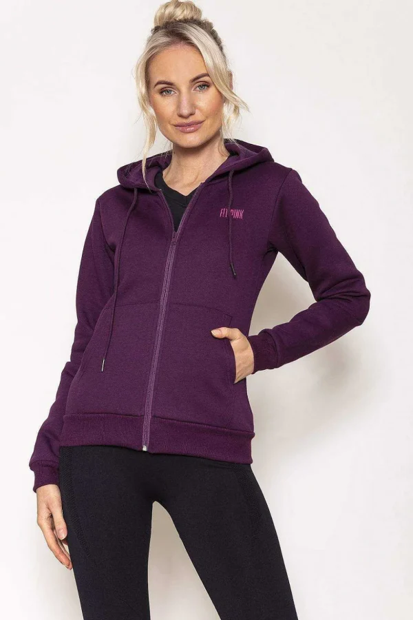 Hoodie In Mulberry
