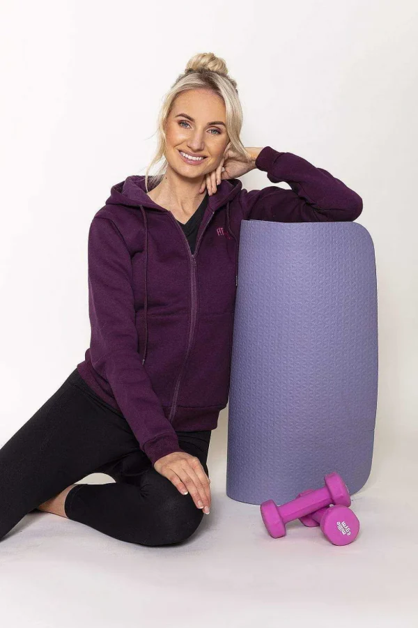 Hoodie In Mulberry