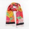 Hydrangea Print Scarf In Pink
