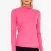 Ina High Neck Top In Pink
