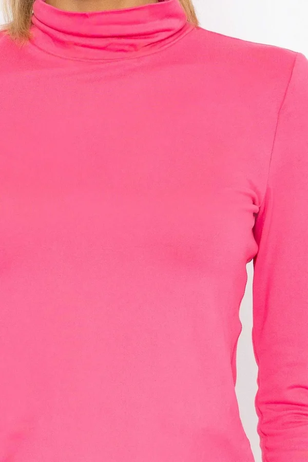 Ina High Neck Top In Pink