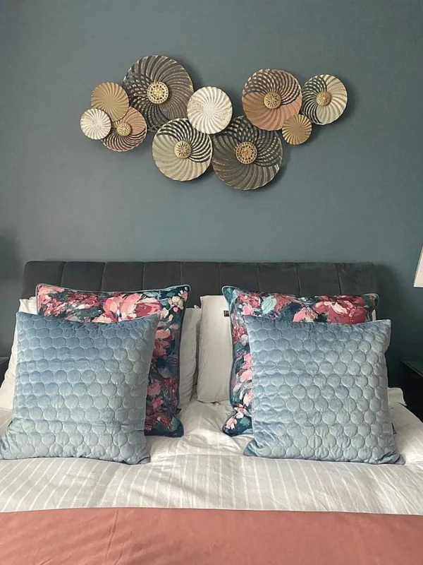 Indie 58X58Cm Cushion In Blush And Sage