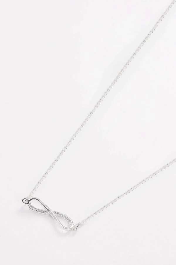 Infinity Necklace In Silver