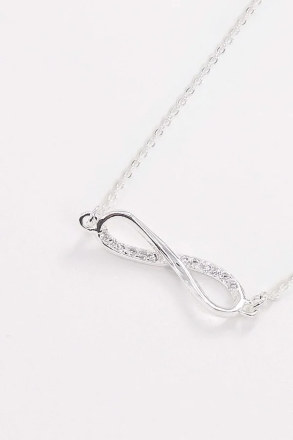 Infinity Necklace In Silver