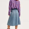 Inoa Midi Denim Skirt
