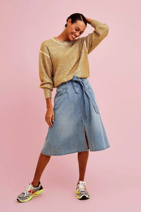 Inoa Midi Denim Skirt