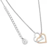 Interlinked Two Tone Heart