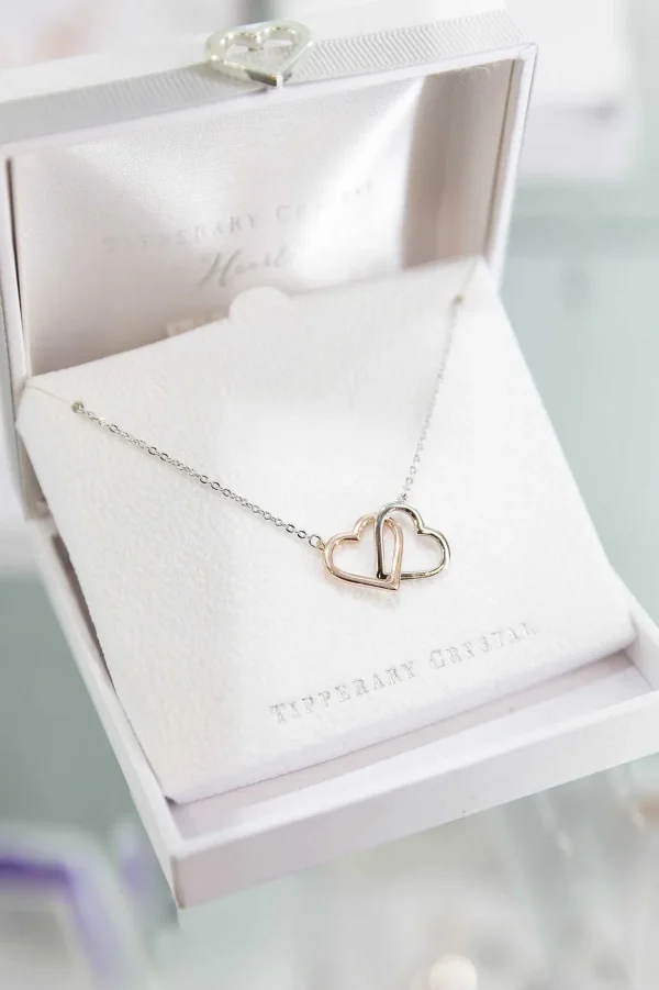 Interlinked Two Tone Heart