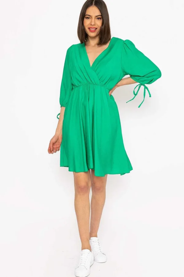 Isla Green Knee Length Dress