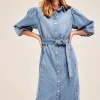 Ivorys Midi Denim Dress