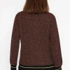 Jacquard Crew Neck In Leopard Print