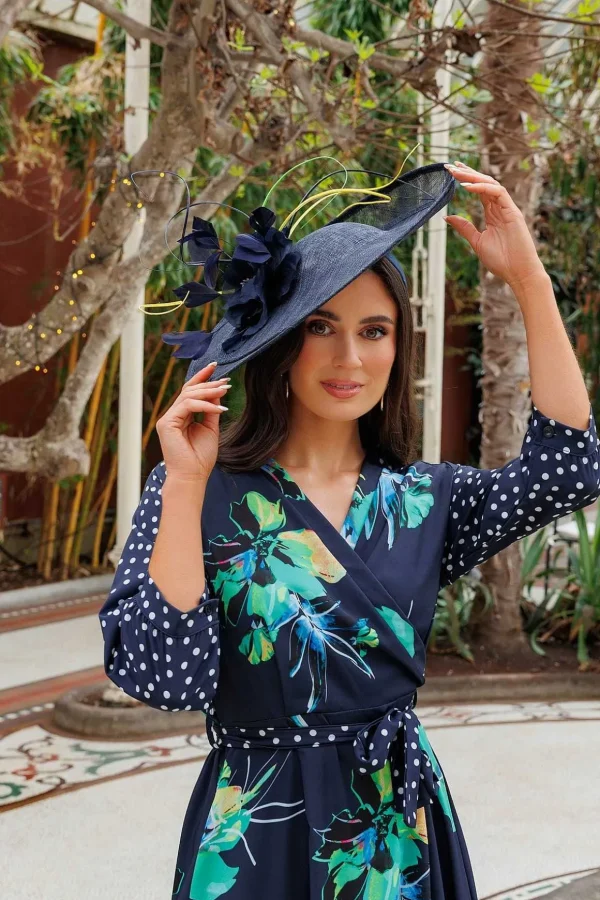 Jacqueline Midi Dress In Navy