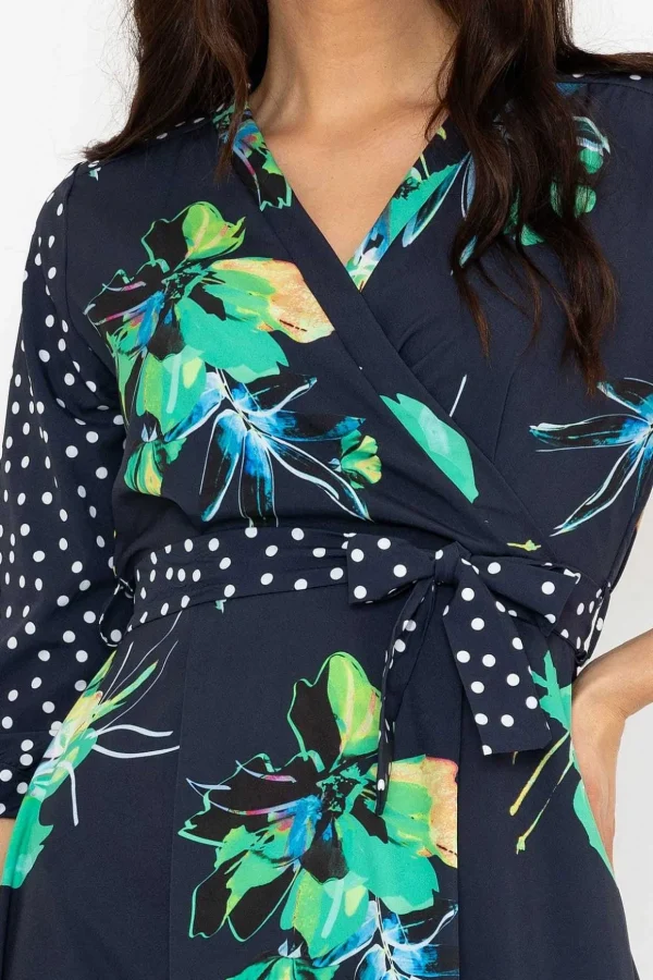 Jacqueline Midi Dress In Navy