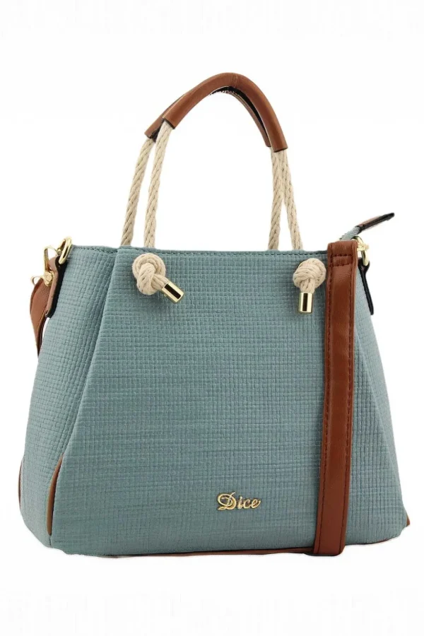 Jade Midi Rope Grab Bag In Blue