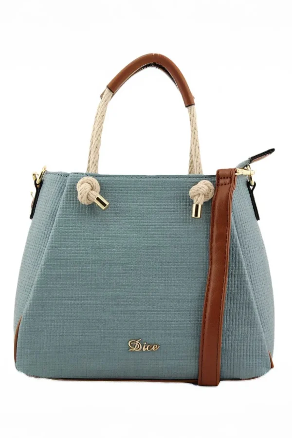 Jade Midi Rope Grab Bag In Blue