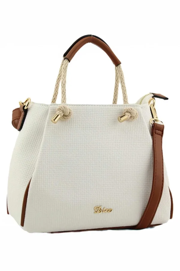 Jade Midi Rope Grab Bag In White