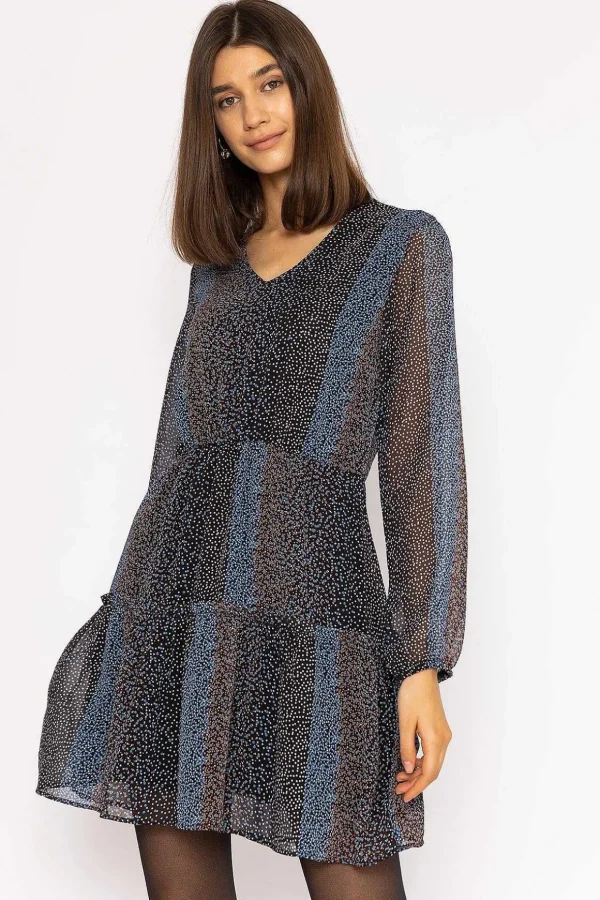 Jessie Mini Dress In Abstract Print
