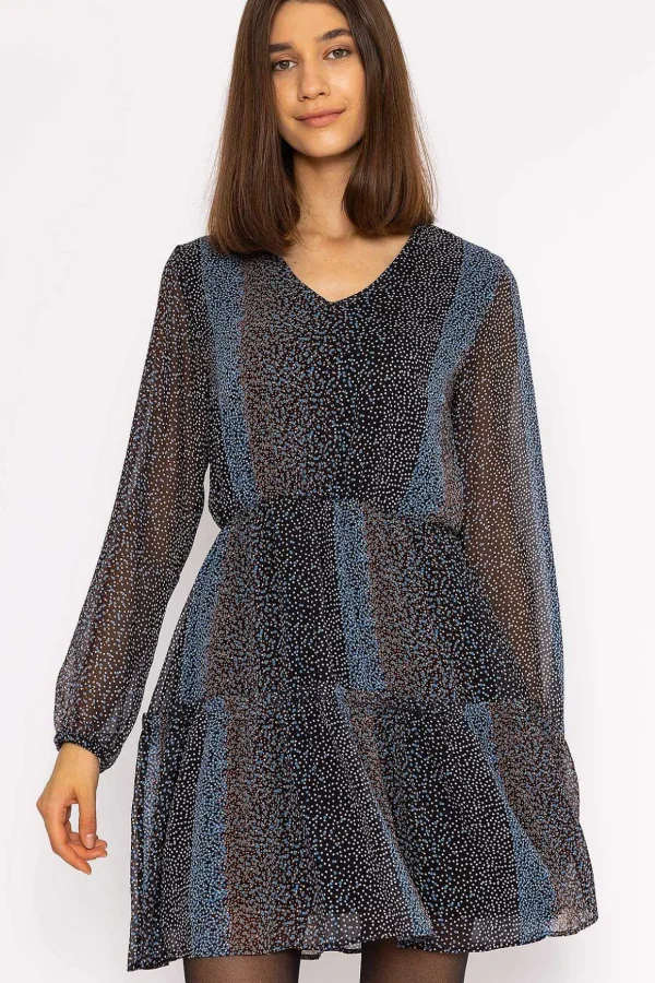 Jessie Mini Dress In Abstract Print